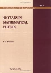 Tapa de 40 years in mathematical physics