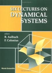 Tapa de Six lectures on dynamical systems