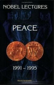 Tapa de Nobel Lectures in Peace 1991-1995