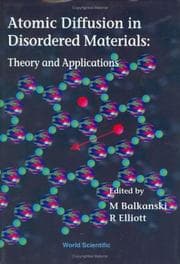 Tapa de Atomic diffusion in disordered materials