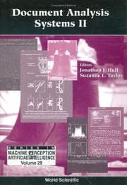 Tapa de Document analysis systems II