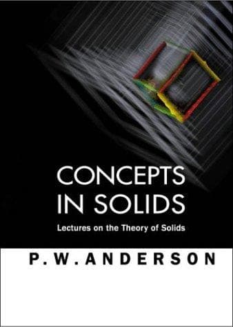 Tapa de Concepts in Solids