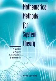Tapa de Mathematical methods for system theory