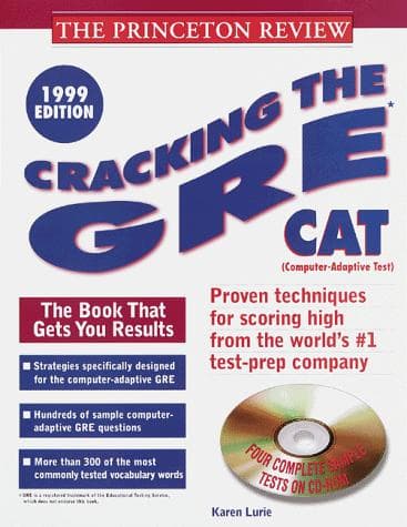 Tapa de Cracking the GRE CAT w/Sample Tests on CD-ROM