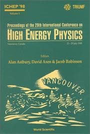 Tapa de Proceedings of the XXIX International Conference on High Energy Physics