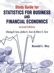 Tapa de Study Guide for Statistics for Business & Financial Economics