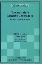 Tapa de Towards more effective governance