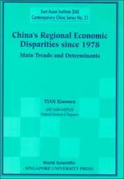 Tapa de China's Regional Economic Disparities Since 1978