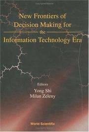 Tapa de New frontiers of decision making for the information technology era
