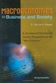 Tapa de Macroeconomics for Business and Society