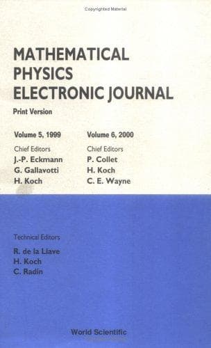 Tapa de Mathematical Physics Electronic Journal