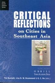 Tapa de Critical reflections on cities in Southeast Asia