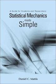 Tapa de Statistical Mechanics Made Simple