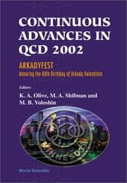 Tapa de Proceedings of the Conference on Continuous Advances in Qcd 2002: Arkadyfest-Honoring the 60th Birthday of Arkady Vainshtein