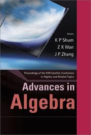 Tapa de Advances in algebra