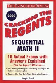 Tapa de Cracking the Regents Sequential Math II, 2000 Edition