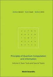Tapa de Principles of quantum computation and information