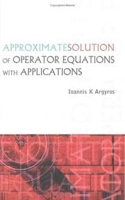 Tapa de Approximate Solution of Operator Equations with Applications
