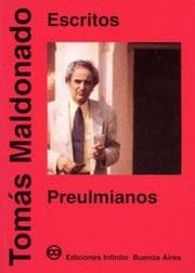 Tapa de Escritos Preulmianos (Biblioteca de Diseño)