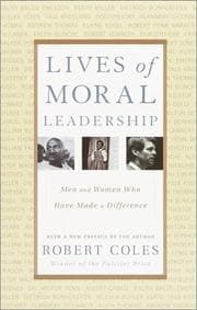 Tapa de Lives of moral leadership
