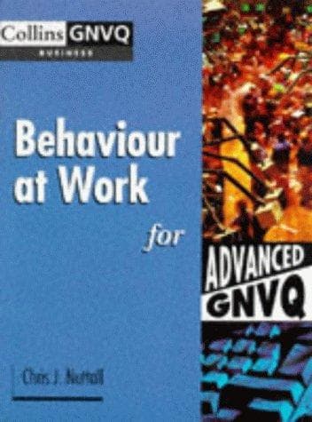 Tapa de Behaviour at Work for Advanced GNVQ