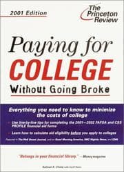Tapa de Paying for College Without Going Broke, 2001 Edition (Paying for College Without Going Broke)