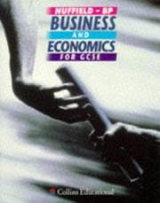 Tapa de Nuffield-BP business and economics for GCSE