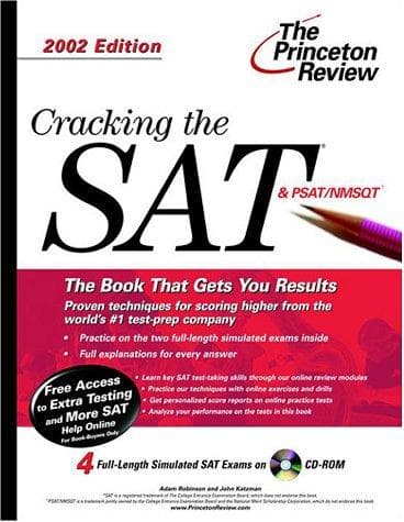 Tapa de Cracking the SAT 2002