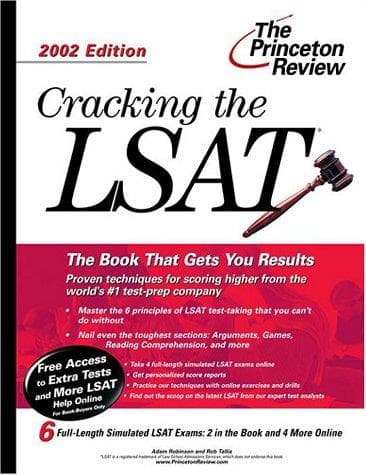 Tapa de Cracking the LSAT 2002