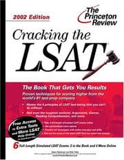 Tapa de Cracking the LSAT 2002