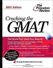 Tapa de Cracking the GMAT