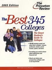 Tapa de The Best 345 Colleges, 2003 Edition (College Admissions Guides)