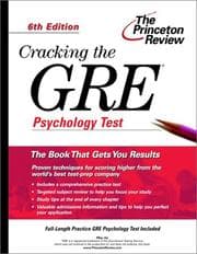Tapa de Cracking the GRE Psychology Test