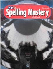 Tapa de Spelling Mastery Level A Workbook