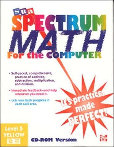 Tapa de Spectrum Mathematics - Yellow Cd-Rom, Level 5