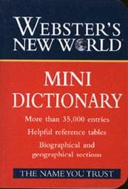 Tapa de Webster's New World Mini Dictionary