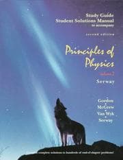Tapa de Study Guide Student Solutions Manual to Accompany Principles of Physics (Principles of Physics)