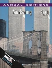 Tapa de Marketing: 99/00 (Annual Editions : Marketing)