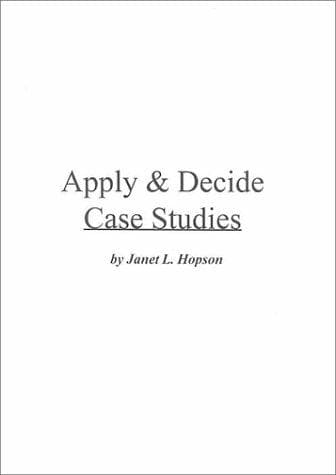 Tapa de Apply & Decide Case Studies