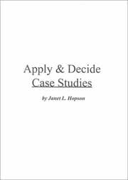 Tapa de Apply & Decide Case Studies