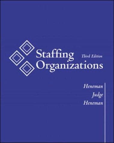Tapa de Staffing Organizaions