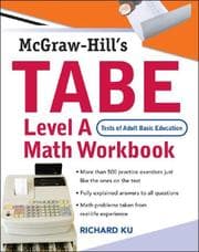 Tapa de TABE (Test of Adult Basic Education) Level A Math Workbook