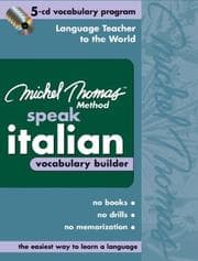 Tapa de Michel Thomas Speak Italian Vocabulary Builder