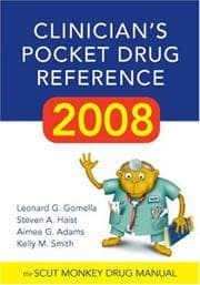Tapa de Clinician's Pocket Drug Reference 2008