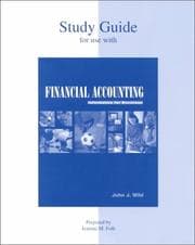 Tapa de Study Guide for Use with Financial Accounting