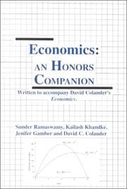 Tapa de Honors Companion for Economics