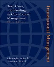 Tapa de Transnational Management 3rd Edition with PowerWeb