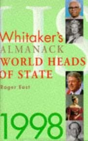 Tapa de Whitaker's Almanack World Heads of State 1998 (Whitakers)