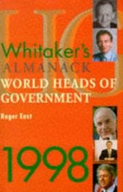 Tapa de Whitaker's Almanack World Heads of Government 1998 (Whitakers)
