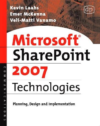 Tapa de Microsoft SharePoint 2007 technologies